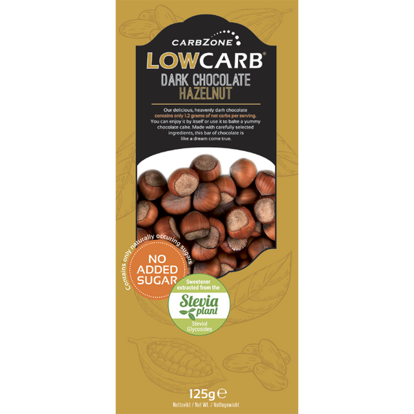 Low Carb® Gorzka Czekolada Orzech Laskowy (125g)